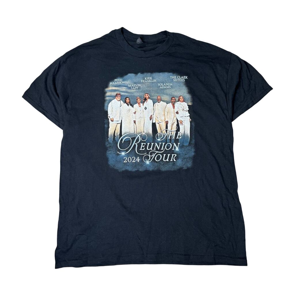 THE REUNION TOUR SHIRT BAND TSHIRT BLACK MENS SHORT SLEEVE VINTAGE